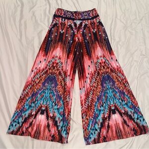 Coco Bianco Multicolor Wide-Leg Pants